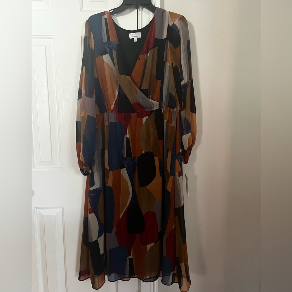 Signature Multicolor Abstract Dress